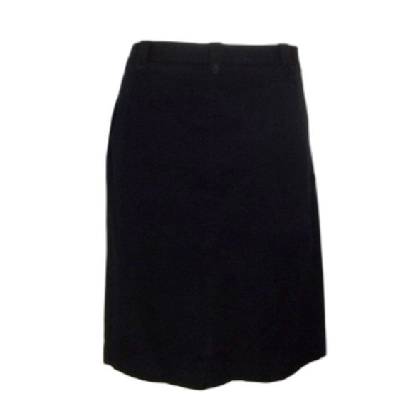 FACONNABLE Skirt, 14, Black, Closet Staple, Button front, Pockets, Belt loops - Picture 4 of 12